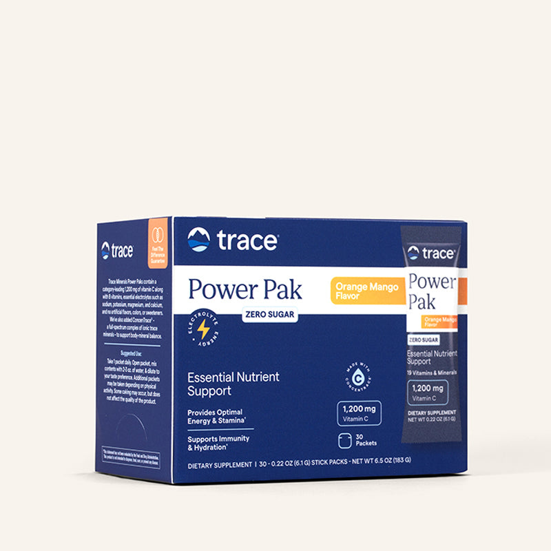 PowerPak (Orange Mango) Zero Sugar / Keto x30. - Trace Minerals - Trace Minerals